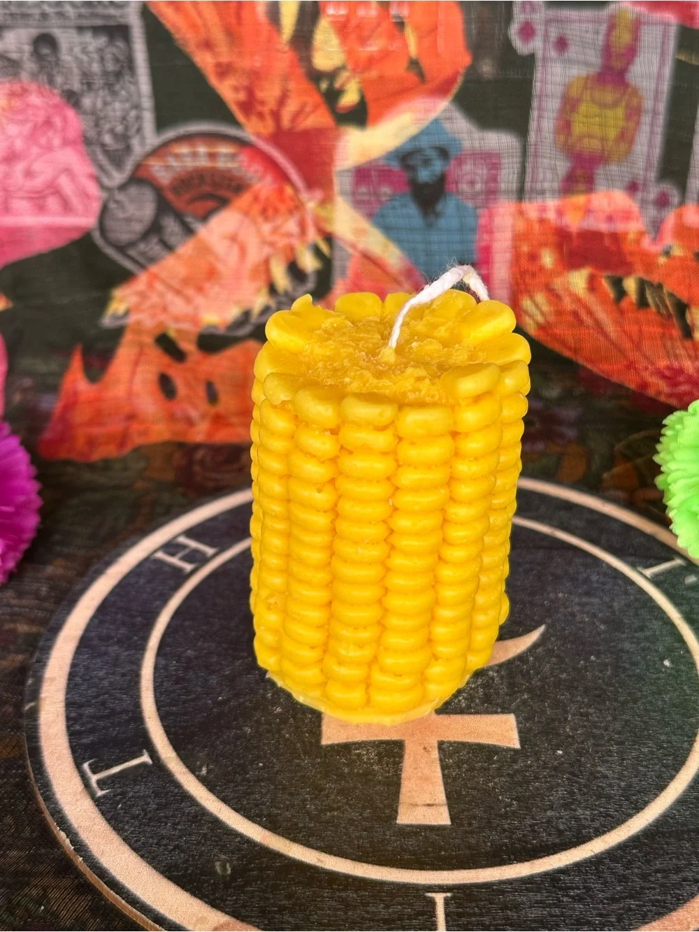 Handmade Corn on the Cob Candle – Yellow Food Shaped Candle